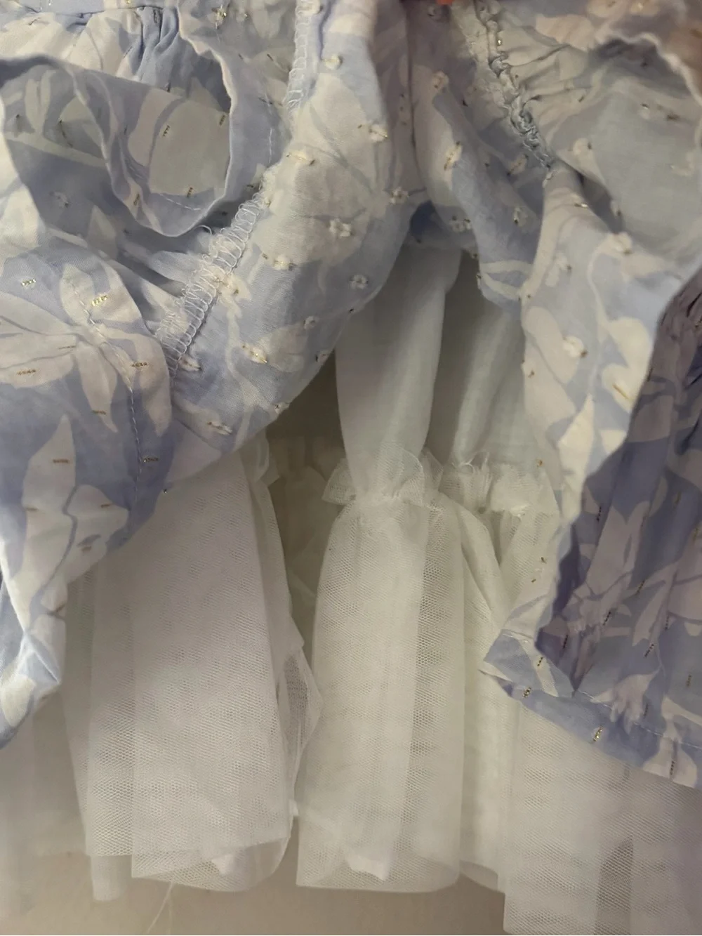 Jason WU. Beautiful Light Blue Floral Ruffle Baby Dress size 24 months